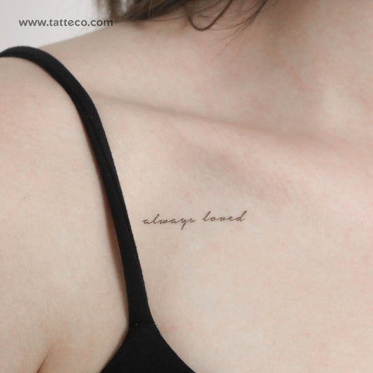Tatuaje temporal "Always Loved" - Juego de 3