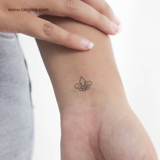 Fleur-de-lis Temporary Tattoo - Set of 3