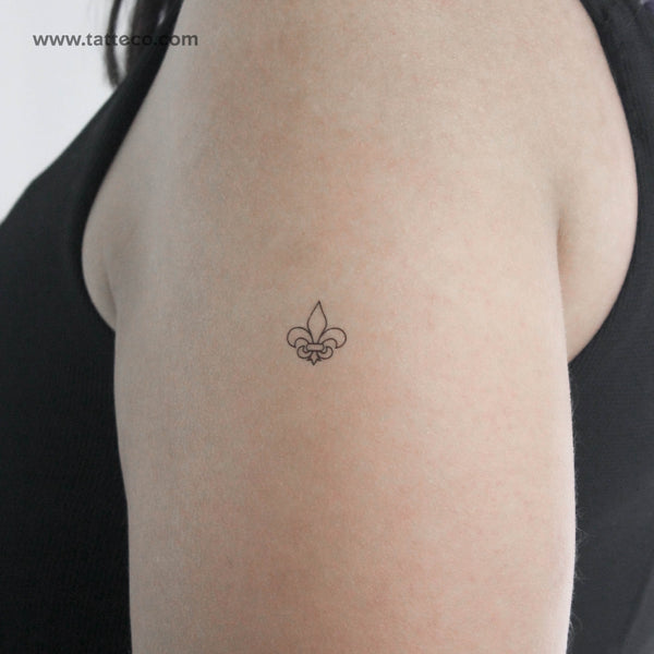 Fleur-de-lis Temporary Tattoo - Set of 3
