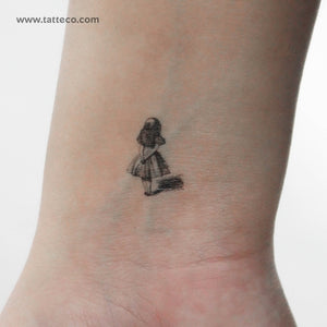 Small Alice In Wonderland Temporary Tattoo - Set of 3