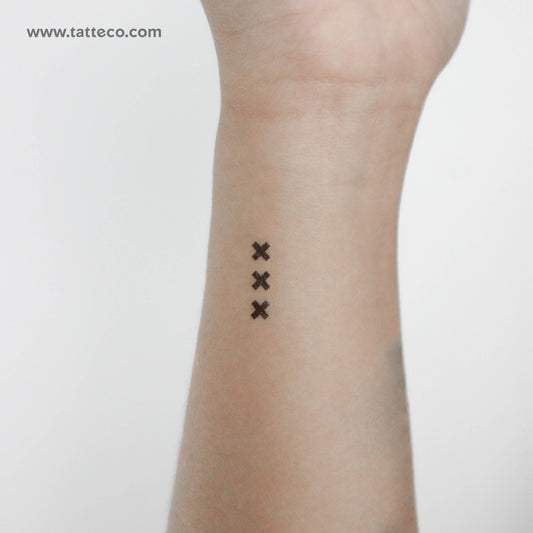 Tatuaje temporal Amsterdam XXX - Juego de 3