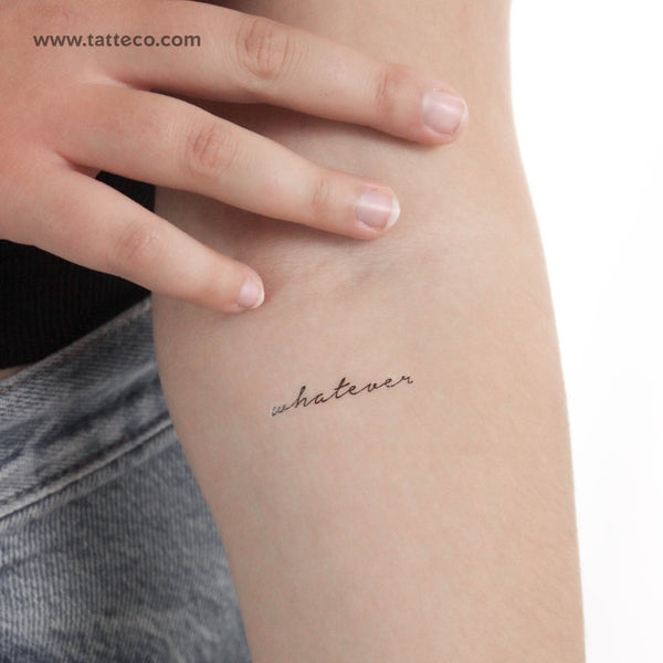 Whatever Temporary Tattoo - Set of 3