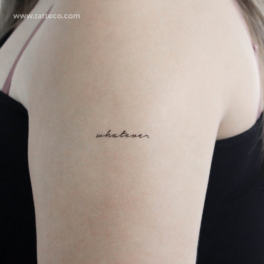Whatever Temporary Tattoo - Set of 3