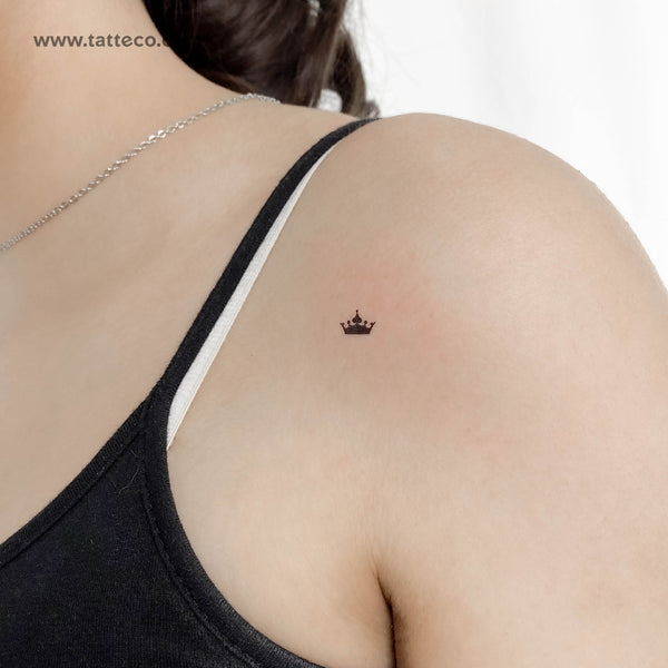 Tiny Crown Temporary Tattoo - Set of 3