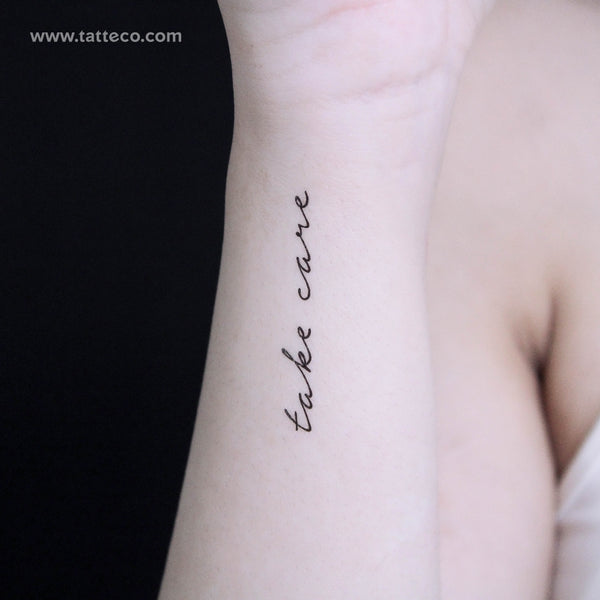 Take Care Temporary Tattoo - Set of 3