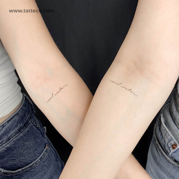 Soul Sisters Temporary Tattoo - Set of 3