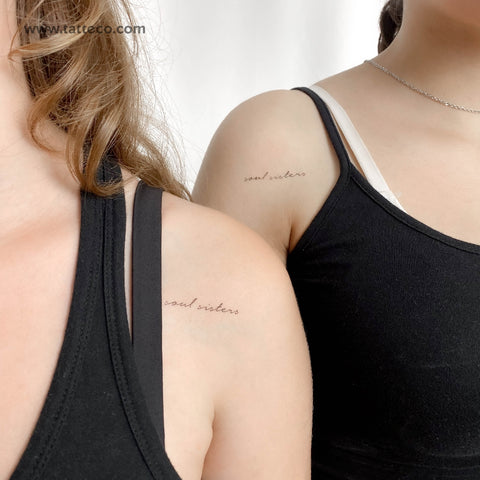 Soul Sisters Temporary Tattoo - Set of 3
