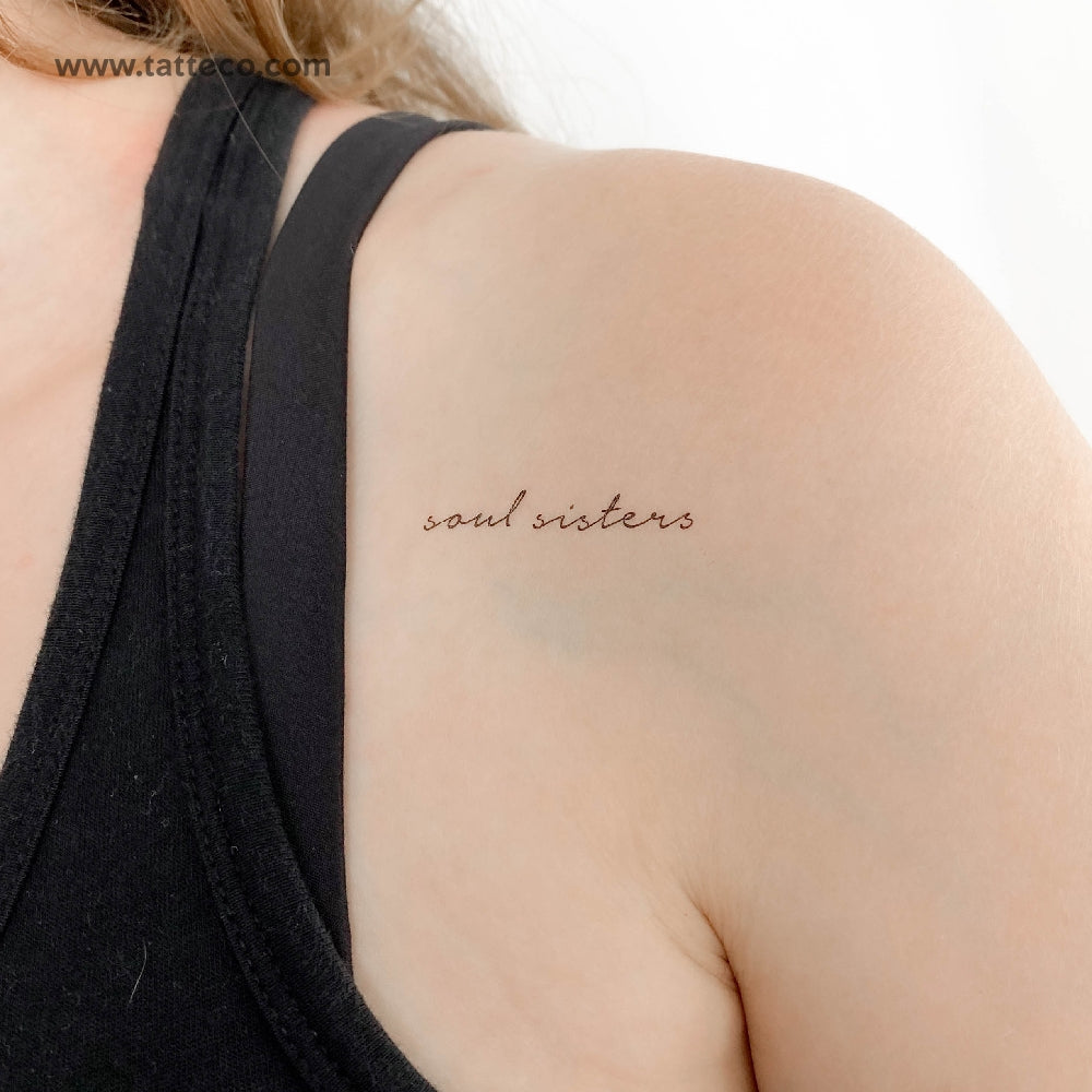 Soul Sisters Temporary Tattoo - Set of 3