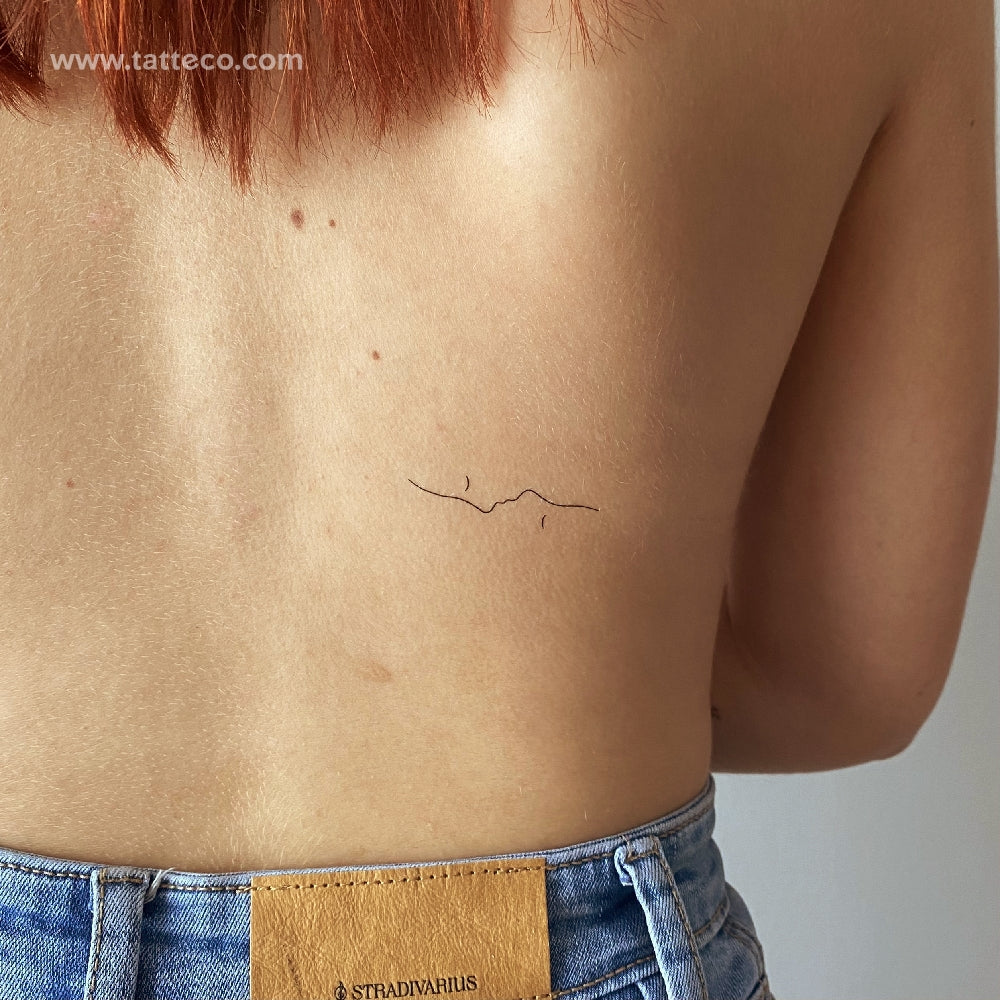 Dual Kiss Temporary Tattoo - Set of 3