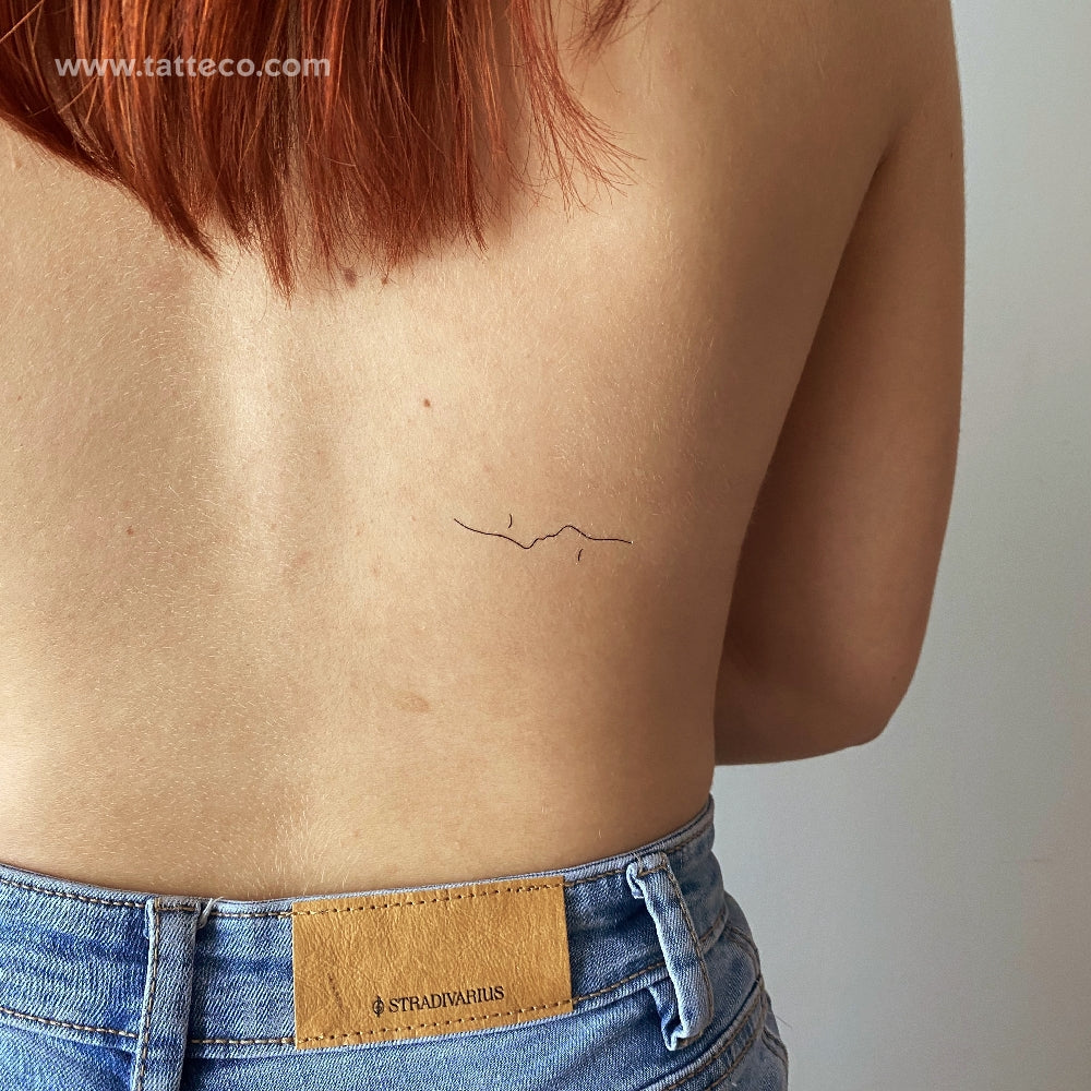 Dual Kiss Temporary Tattoo - Set of 3