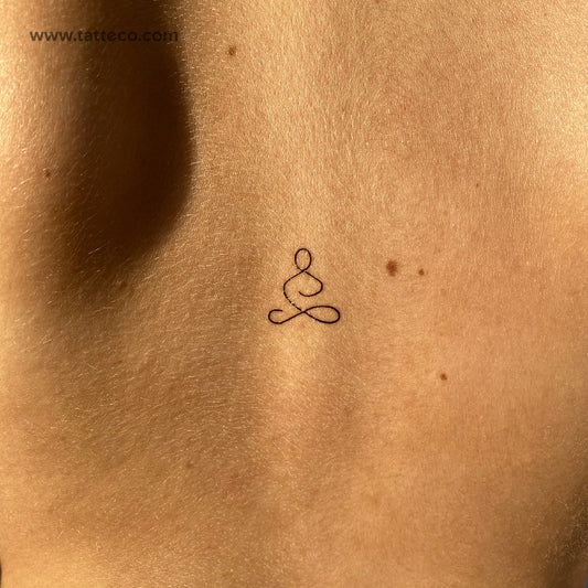 Minimalist Meditation Temporary Tattoo - Set of 3