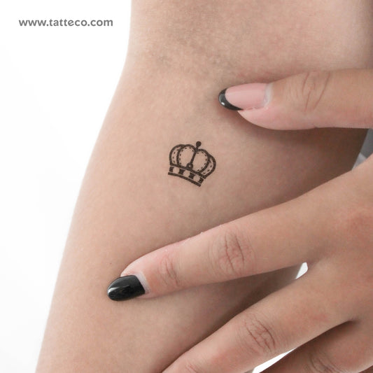 Tatuaje temporal de corona de reina - Juego de 3
