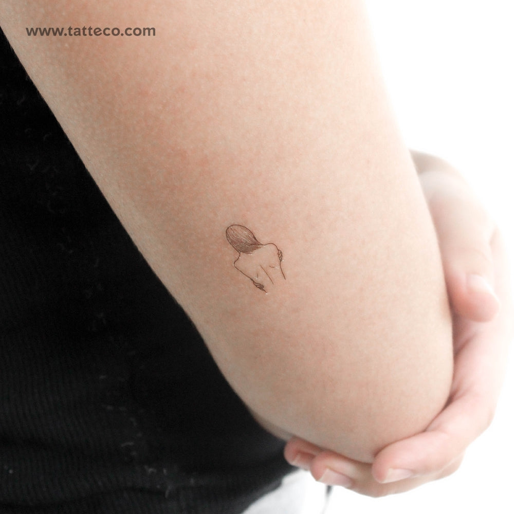 Self Love Woman Temporary Tattoo - Set of 3