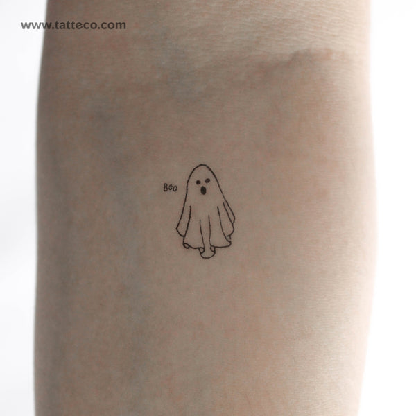 Boo Ghost Temporary Tattoo - Set of 3