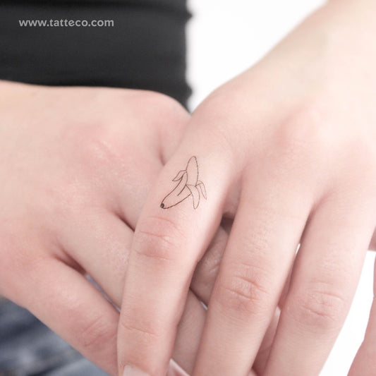 Tatuaje temporal de plátano - Juego de 3