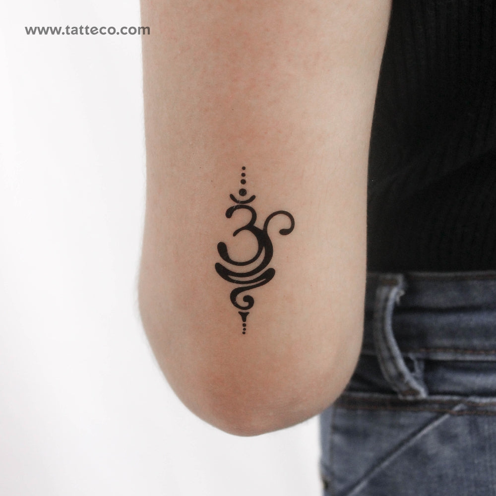 Om Symbol Temporary Tattoo - Set of 3
