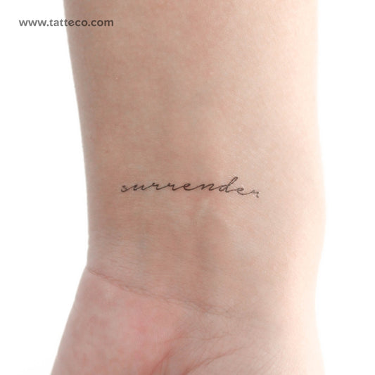 Surrender Temporary Tattoo - Set of 3
