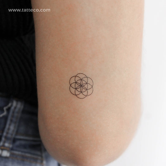 Tatuaje temporal Semilla de la Vida - Juego de 3