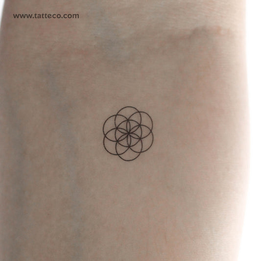 Tatuaje temporal Semilla de la Vida - Juego de 3