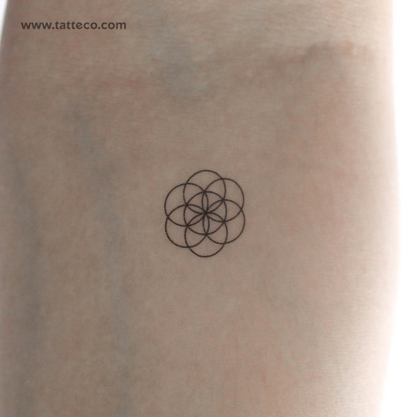 Seed Of Life Temporary Tattoo - Set of 3