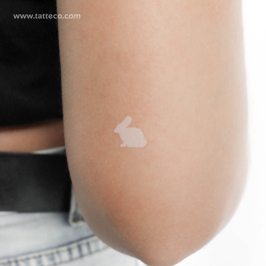 White Rabbit Temporary Tattoo - Set of 3