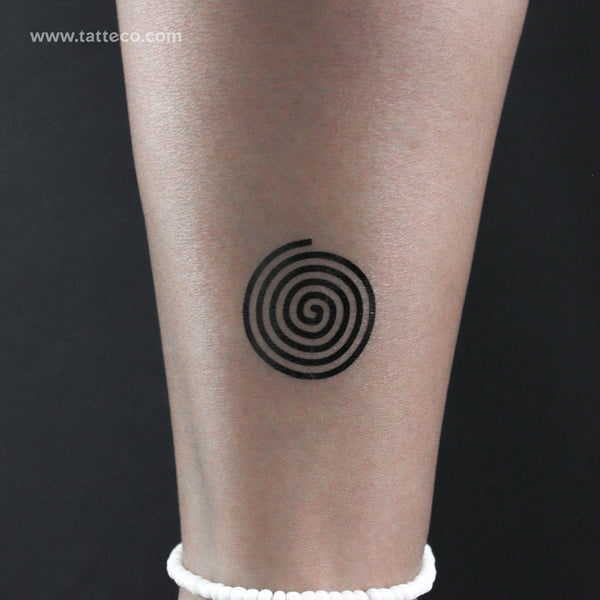 Single Spiral Temporary Tattoo - Set of 3