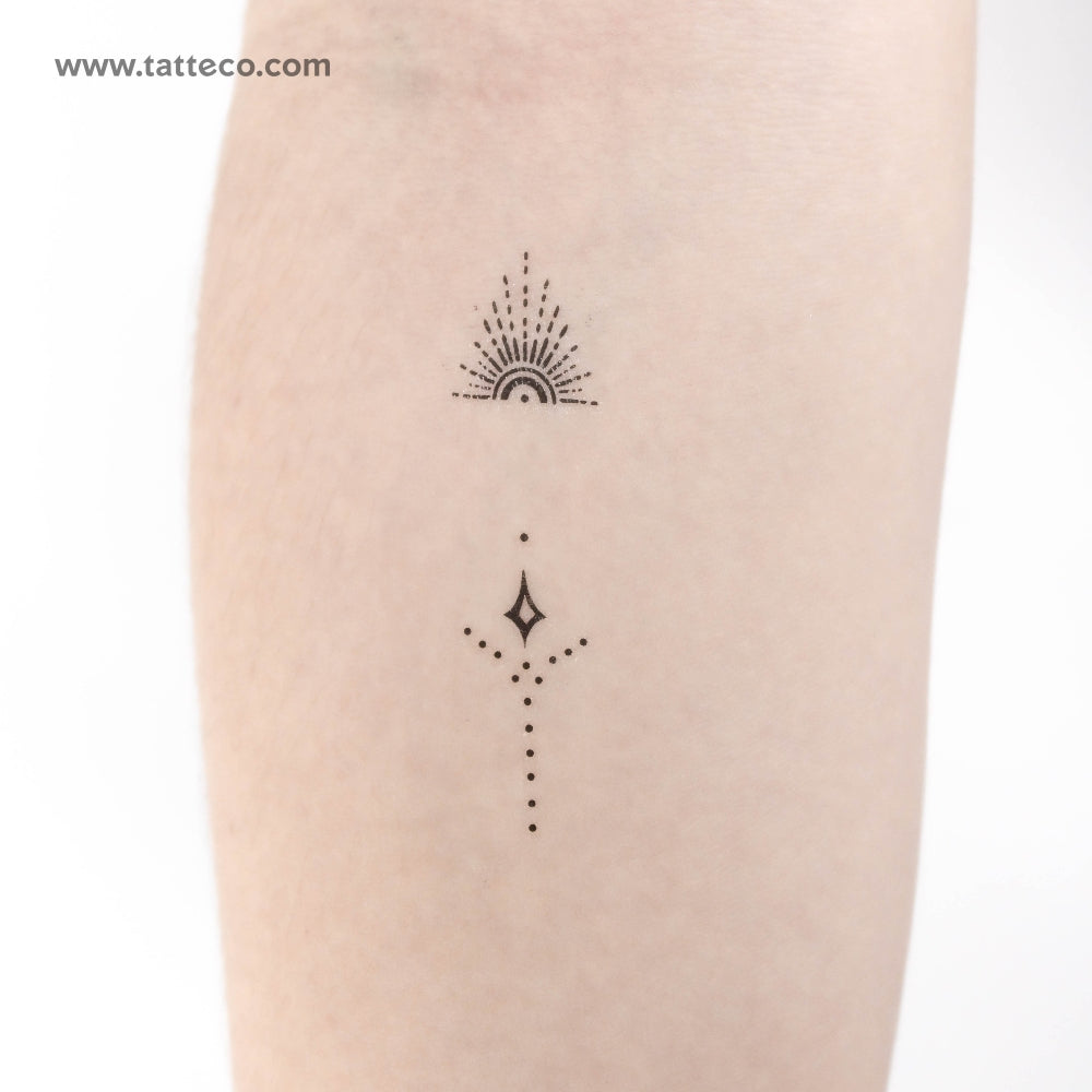 Ring Finger Temporary Tattoo - Set of 3