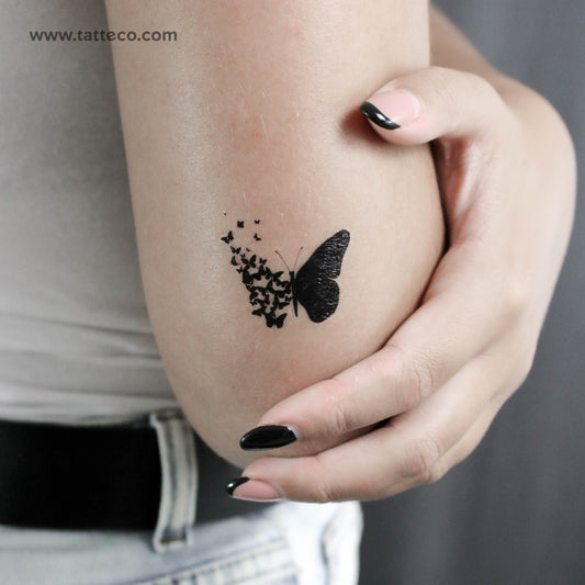 Tatuaje temporal de mariposa de nacimiento (juego de 3)