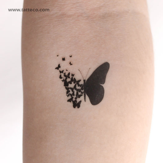 Tatuaje temporal de mariposa de nacimiento (juego de 3)