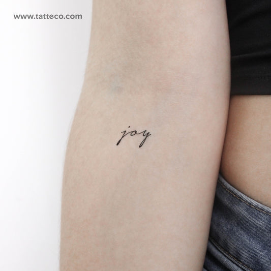 Tatuaje temporal de alegría - Juego de 3