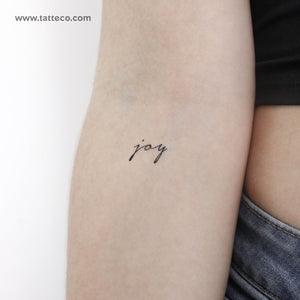 Joy Temporary Tattoo - Set of 3