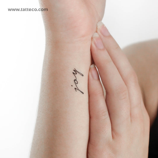 Tatuaje temporal de alegría - Juego de 3