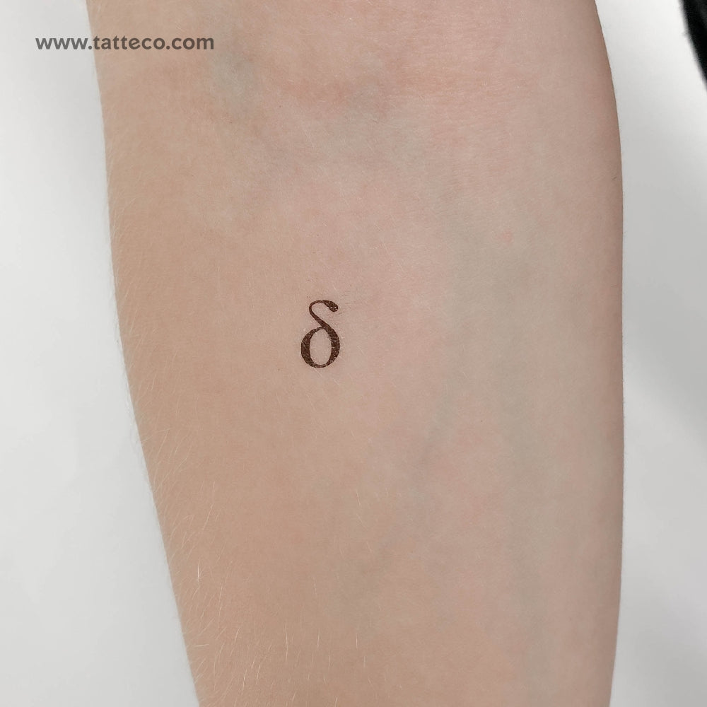 Delta δ Temporary Tattoo - Set of 3
