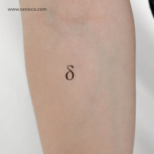 Delta δ Temporary Tattoo - Set of 3