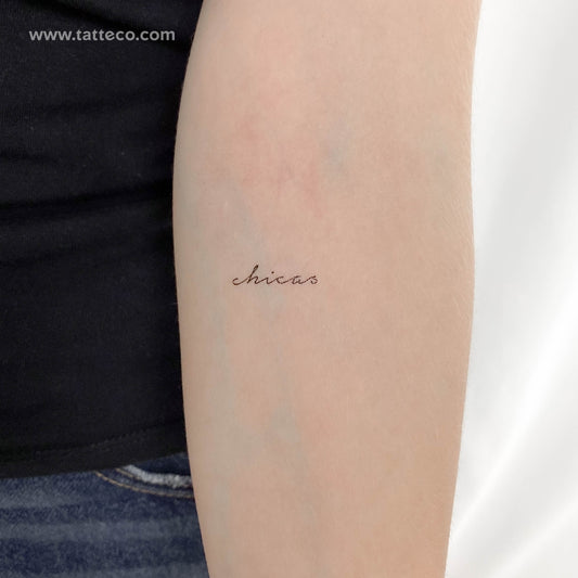 Tatuaje temporal de Chicas - Juego de 3