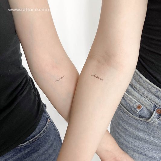 Tatuaje temporal de Chicas - Juego de 3