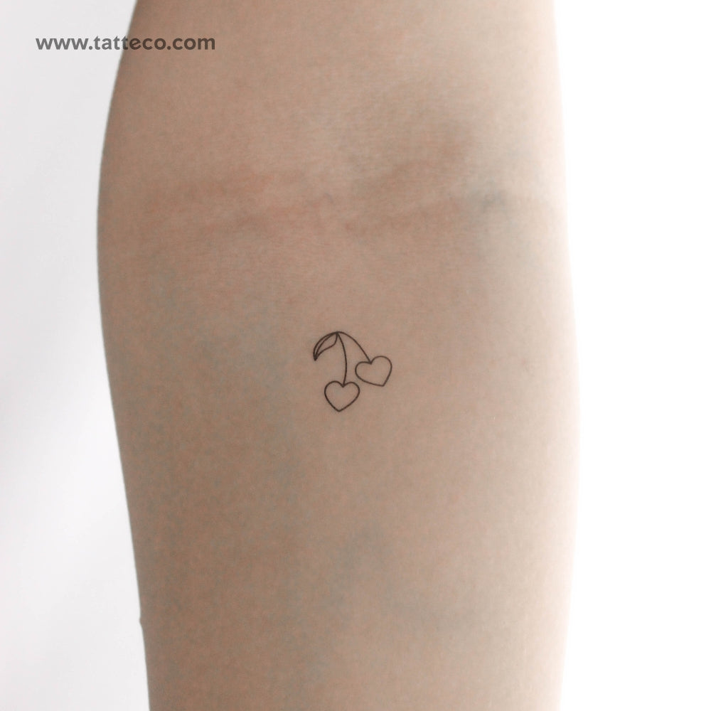 Cherry Couple Temporary Tattoo - Set of 3