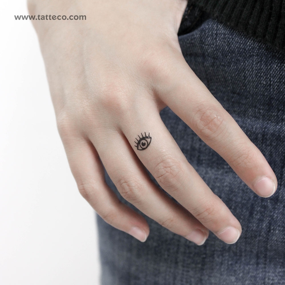 Tiny Eye Temporary Tattoo - Set of 3