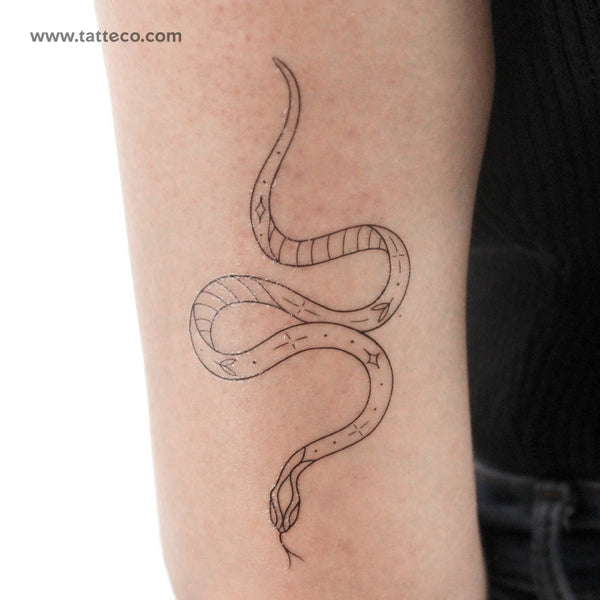 Snake Temporary Tattoo by 1991.ink - Set of 3