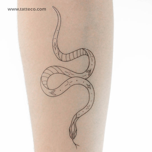 Tatuaje temporal de serpiente de 1991.ink - Juego de 3