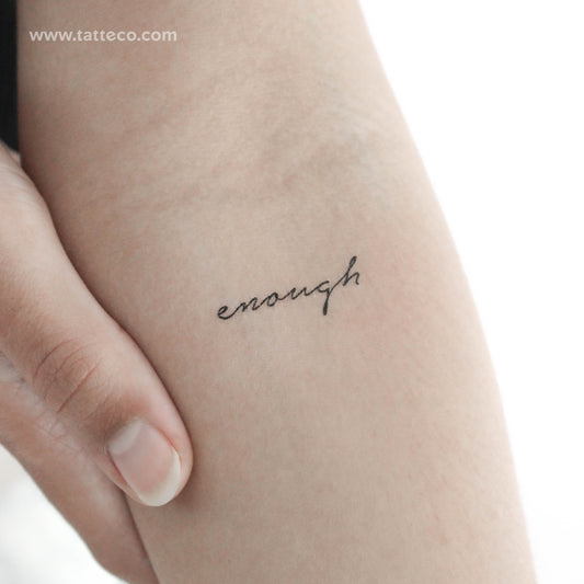 Tatuaje temporal Enough - Juego de 3