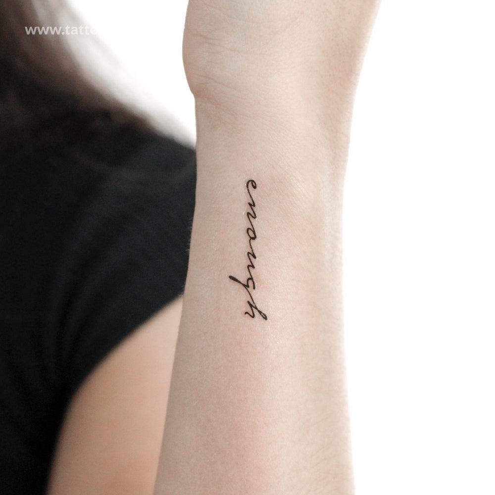 Enough Temporary Tattoo - Set of 3