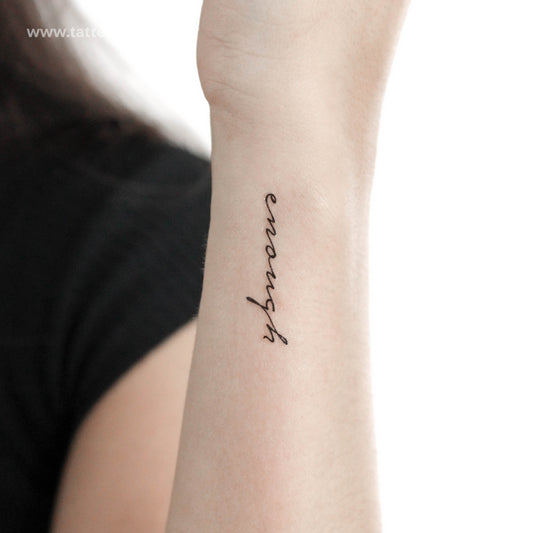 Tatuaje temporal Enough - Juego de 3