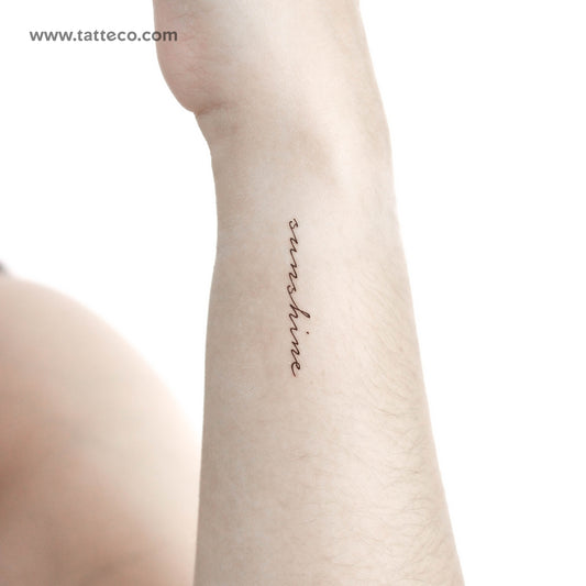 Small Sunshine Temporary Tattoo - Set of 3