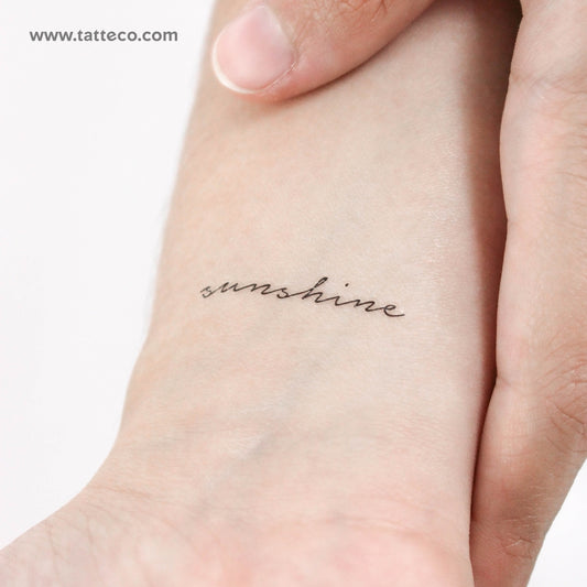 Small Sunshine Temporary Tattoo - Set of 3