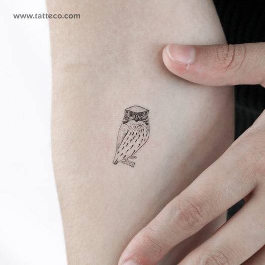 Owl Temporary Tattoo - Set of 3