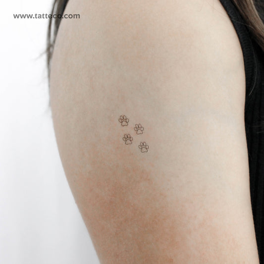 Tatuaje temporal de huellas de patas (juego de 3)