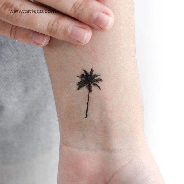 Palm Tree Temporary Tattoo - Set of 3