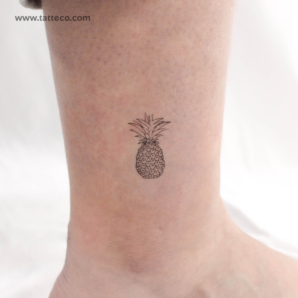 Pineapple Temporary Tattoo - Set of 3