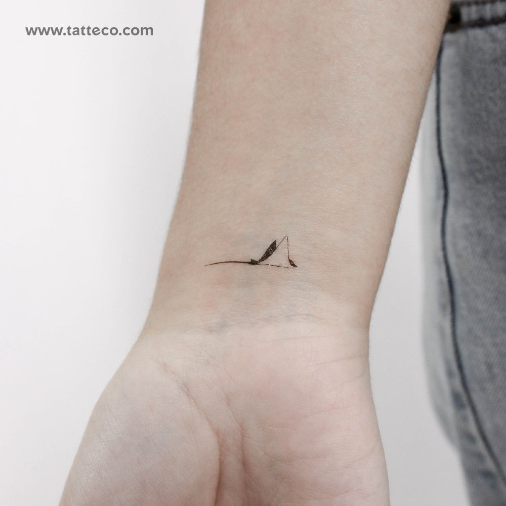 Little Spotted Manta Ray Temporary Tattoo - Set of 3